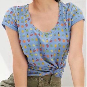 Anthropologie Pilcro Springtime Fruit Tee